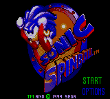 Sonic Spinball Title Screen